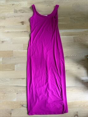 Zara Bright Fuchsia Tank Maxi Dress